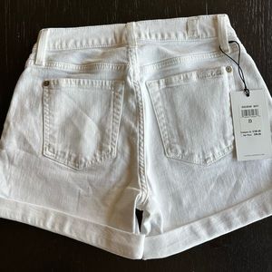 7 for all mankind white shorts